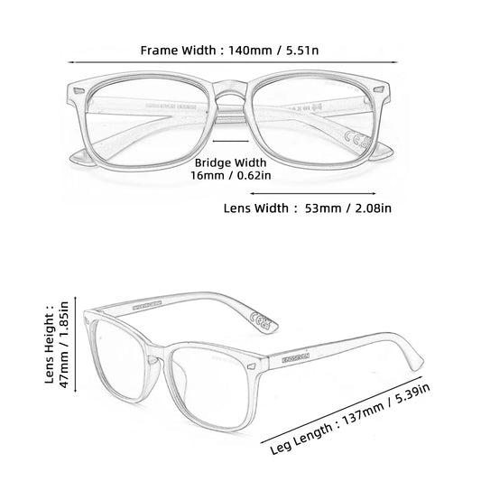 KINGSEVEN – Lunettes Anti-Lumière Bleue Unisexes