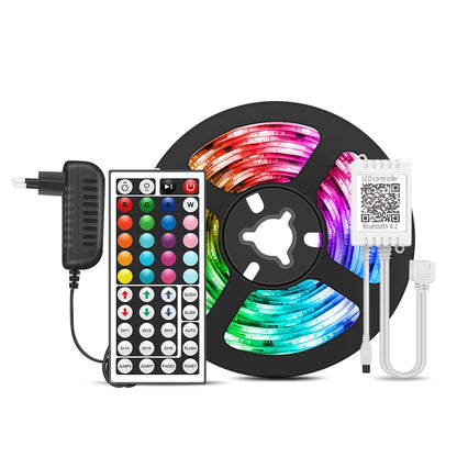 Ruban LED RGB 5050 aiopp – Contrôle Bluetooth via Application Happylight | Synchronisation Musique, Éclairage Ambiance Maison et Gaming