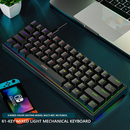 Clavier Mécanique Gaming EDUP K620 Mini RGB – 61 Touches