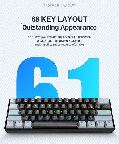 Clavier Mécanique RGB 61 Touches – APAYADO K61