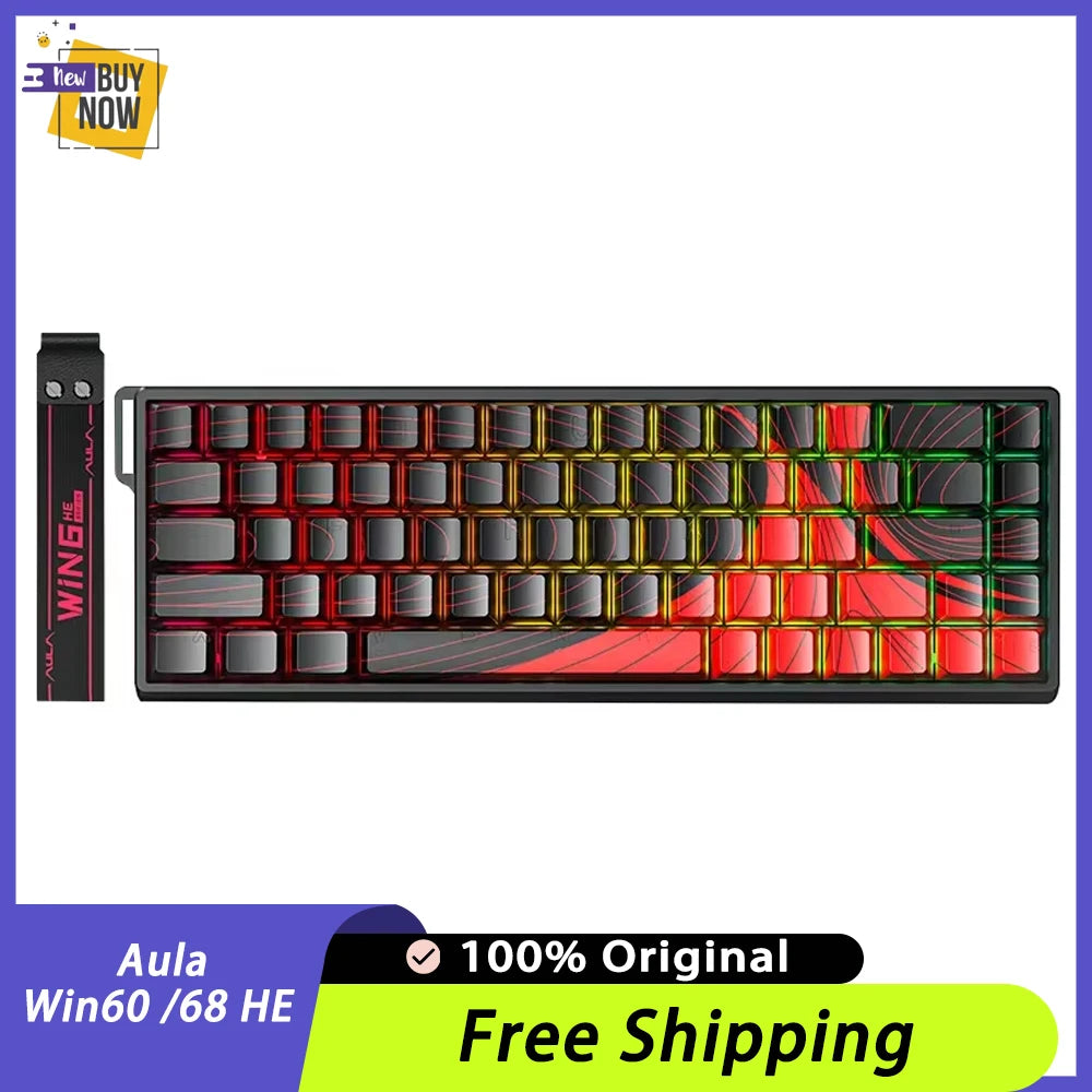 Clavier Mécanique Gaming AULA Win60/68 HE – Switchs Magnétiques, RGB & Performance E-Sport