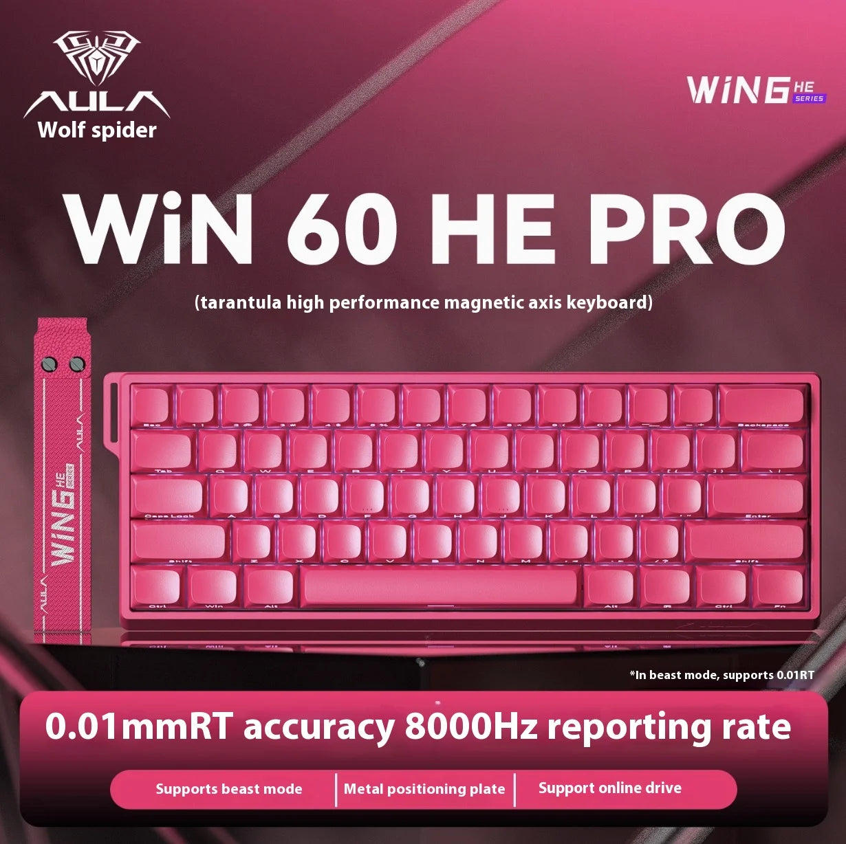 Clavier Mécanique Gaming AULA Win60/68 HE – Switchs Magnétiques, RGB & Performance E-Sport
