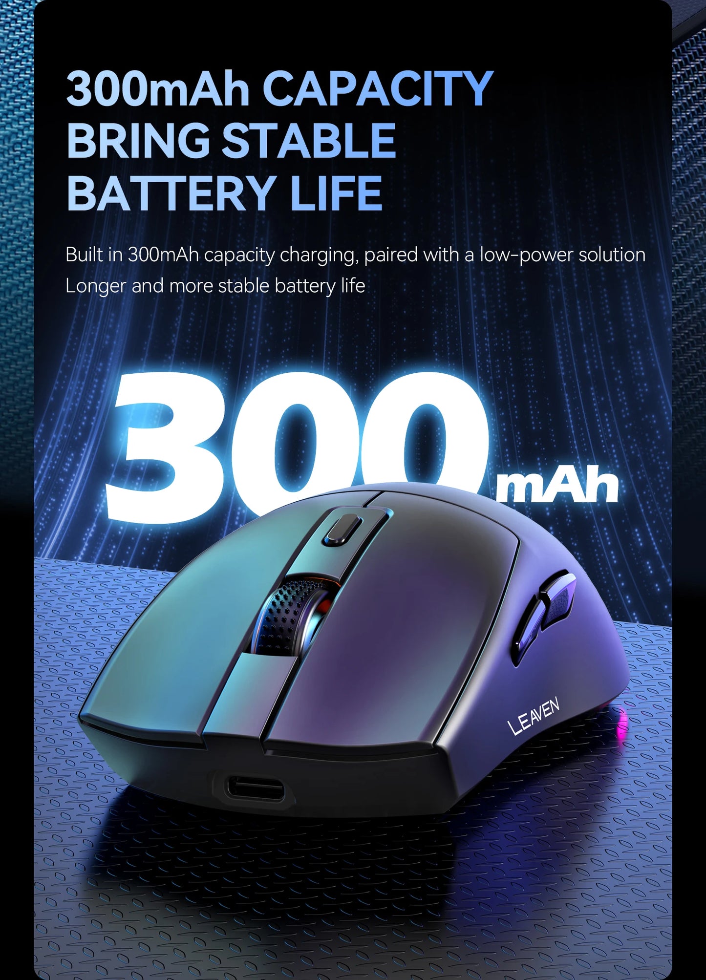 X3 Wireless Gaming Mouse – Précision, Légèreté et Style RGB