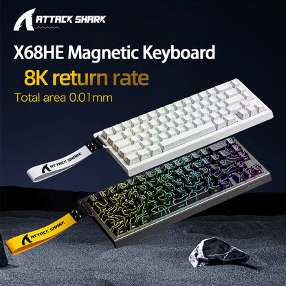 Attack Shark X68HE – Clavier Magnétique Gaming 8KHz Haute Performance