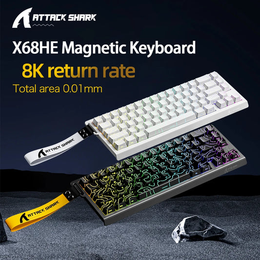 Attack Shark X68HE – Clavier Magnétique Gaming 8KHz Haute Performance