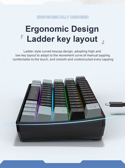 Clavier Mécanique RGB 61 Touches – APAYADO K61