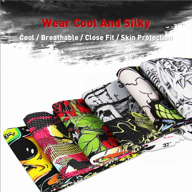 Manchons en soie glacée  pour bras en lycra