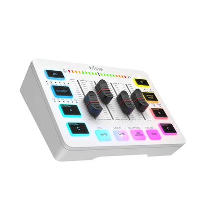 FIFINE SC3 – Table de Mixage Audio RGB pour Streaming, Gaming & Podcast