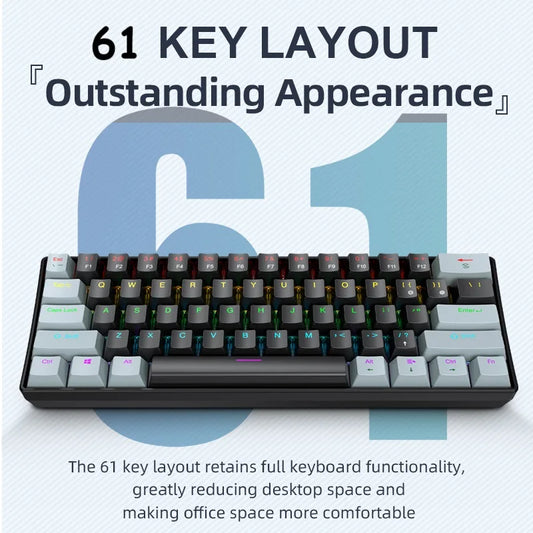 Clavier Mécanique RGB 61 Touches – APAYADO K61