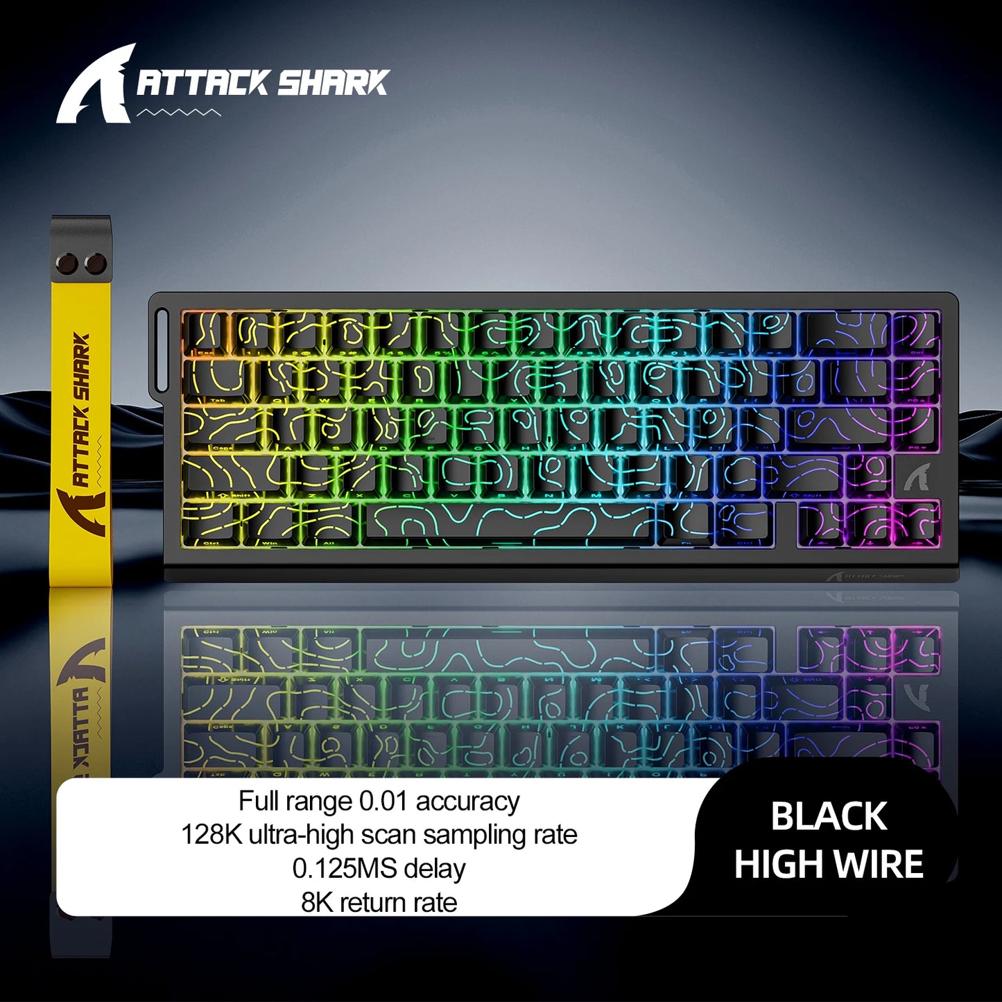Attack Shark X68HE – Clavier Magnétique Gaming 8KHz Haute Performance