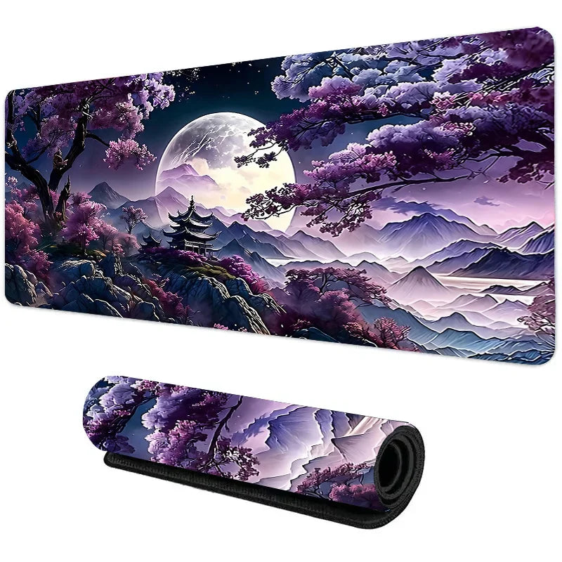 Tapis de Souris Gaming “Moonlight Temple” – Mystère, Sérénité et Précision