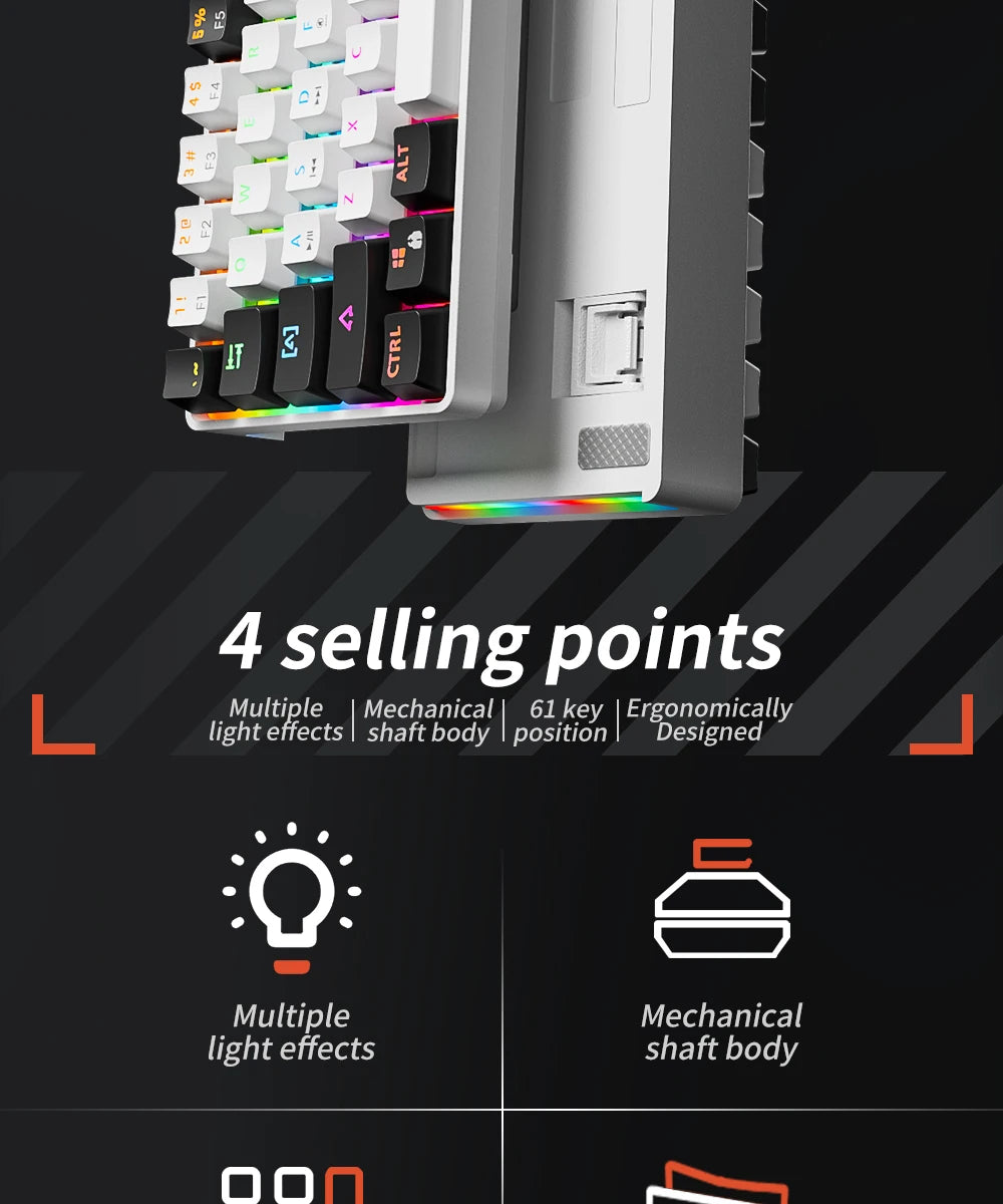 Clavier Mécanique RGB Compact 60 % – MUCAI