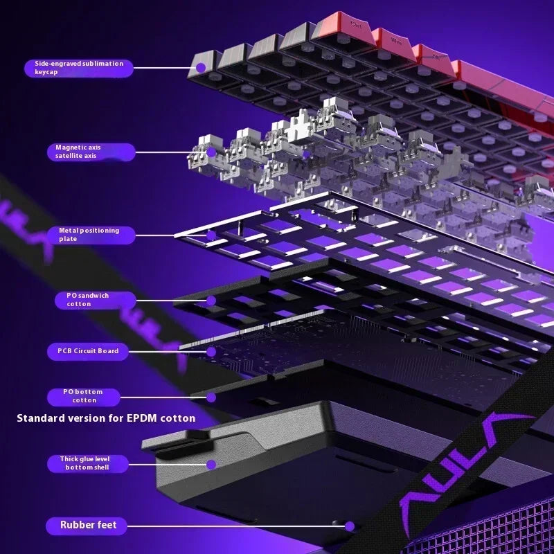 Clavier Mécanique Gaming AULA Win60/68 HE – Switchs Magnétiques, RGB & Performance E-Sport