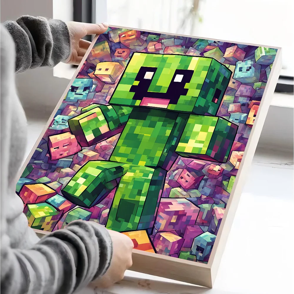 Poster Minecraft - Affiche Décorative Gaming pour Chambre et Salon