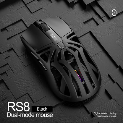 SMAILWOLF RS8 – Souris Gaming Sans Fil à Écran Digital (73g)