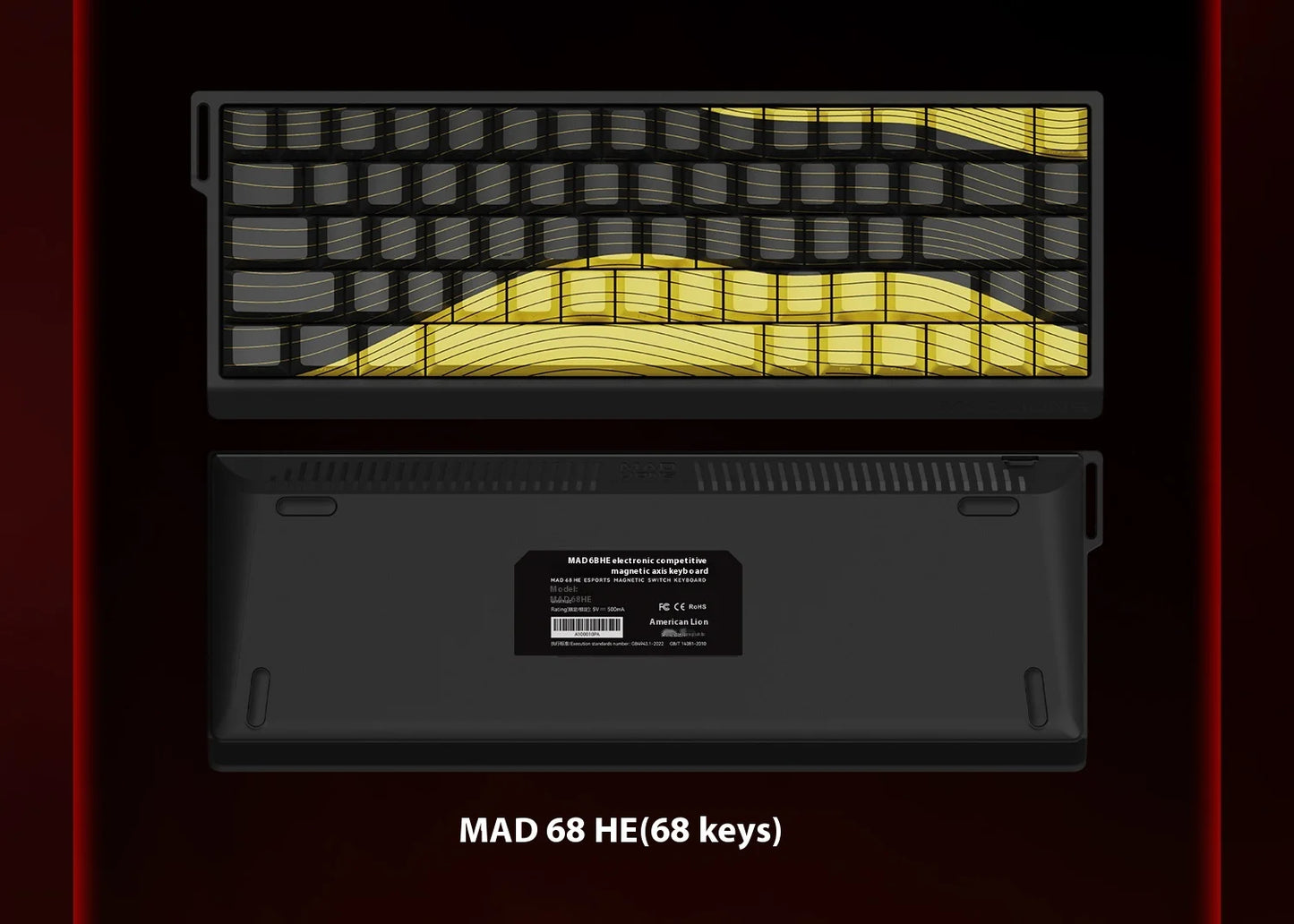 Clavier Mécanique Gaming VGN MAD 60/68 Series – Puissance, Précision & Design Féroce