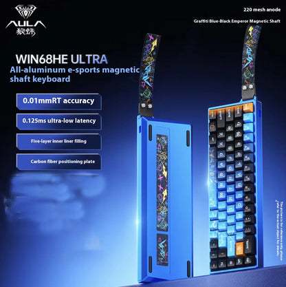 Clavier Mécanique Gaming AULA Win60/68 HE – Switchs Magnétiques, RGB & Performance E-Sport