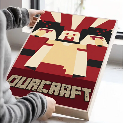 Poster Minecraft - Affiche Décorative Gaming pour Chambre et Salon