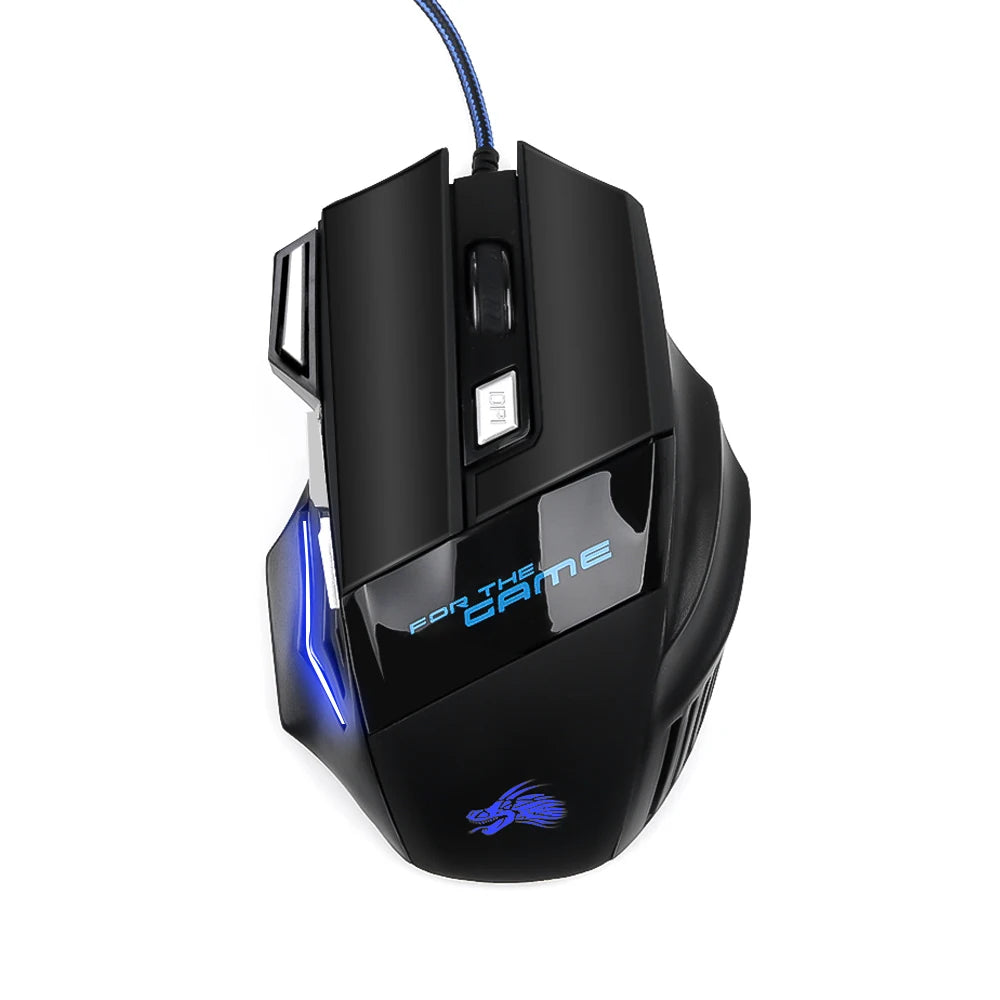 Souris Gaming USB Filaire 7 Boutons - Rétroéclairage LED & DPI Réglable