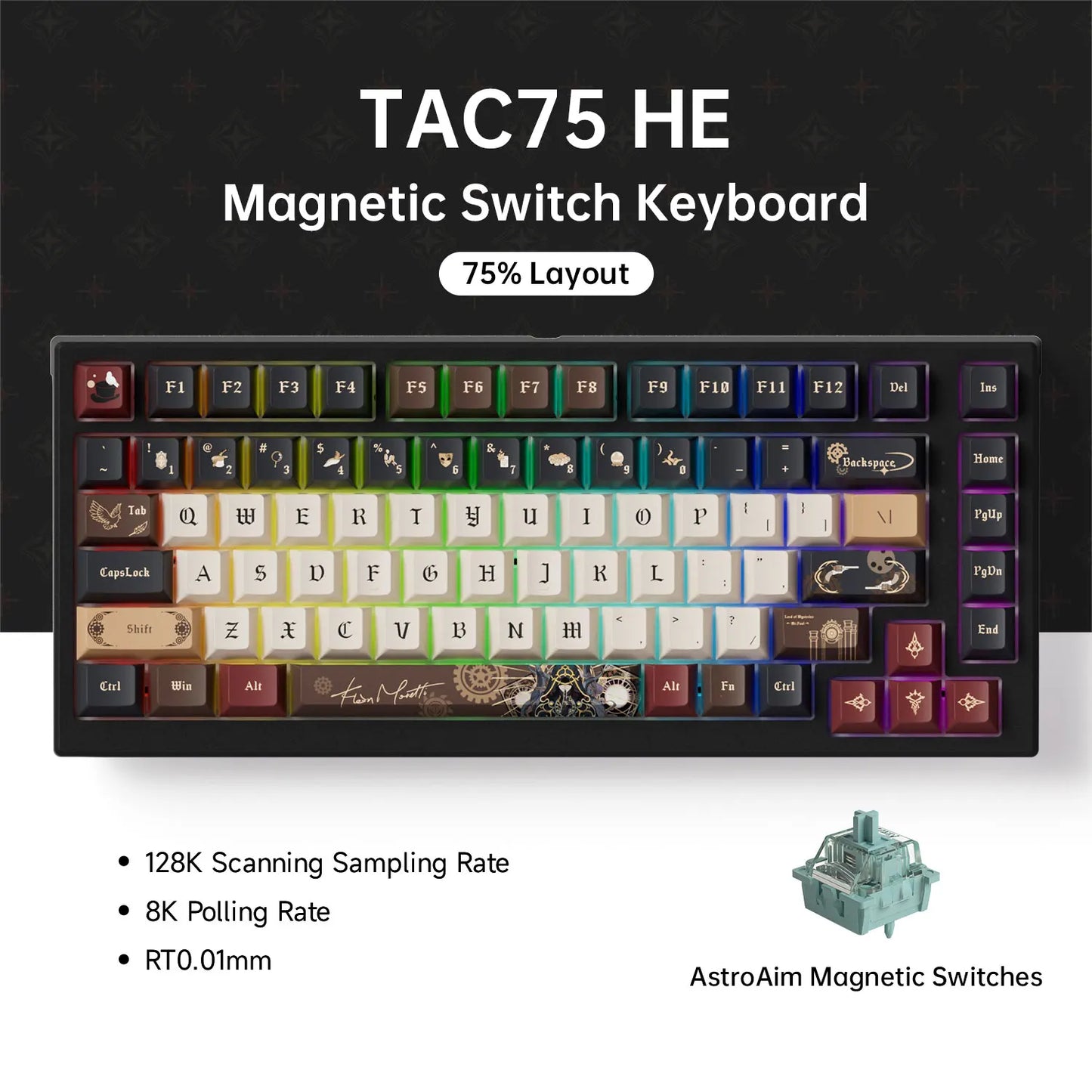 AKKO TAC75 HE – Clavier Magnétique Gaming 75% Haute Précision