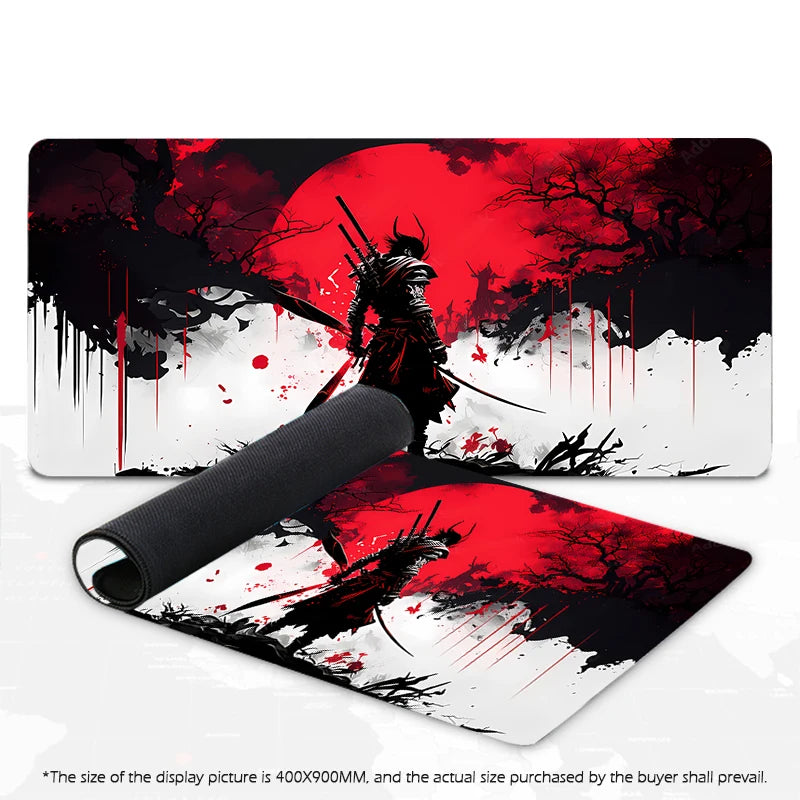 Tapis de Souris Gaming XXL Mairuige – Samouraï Japonais