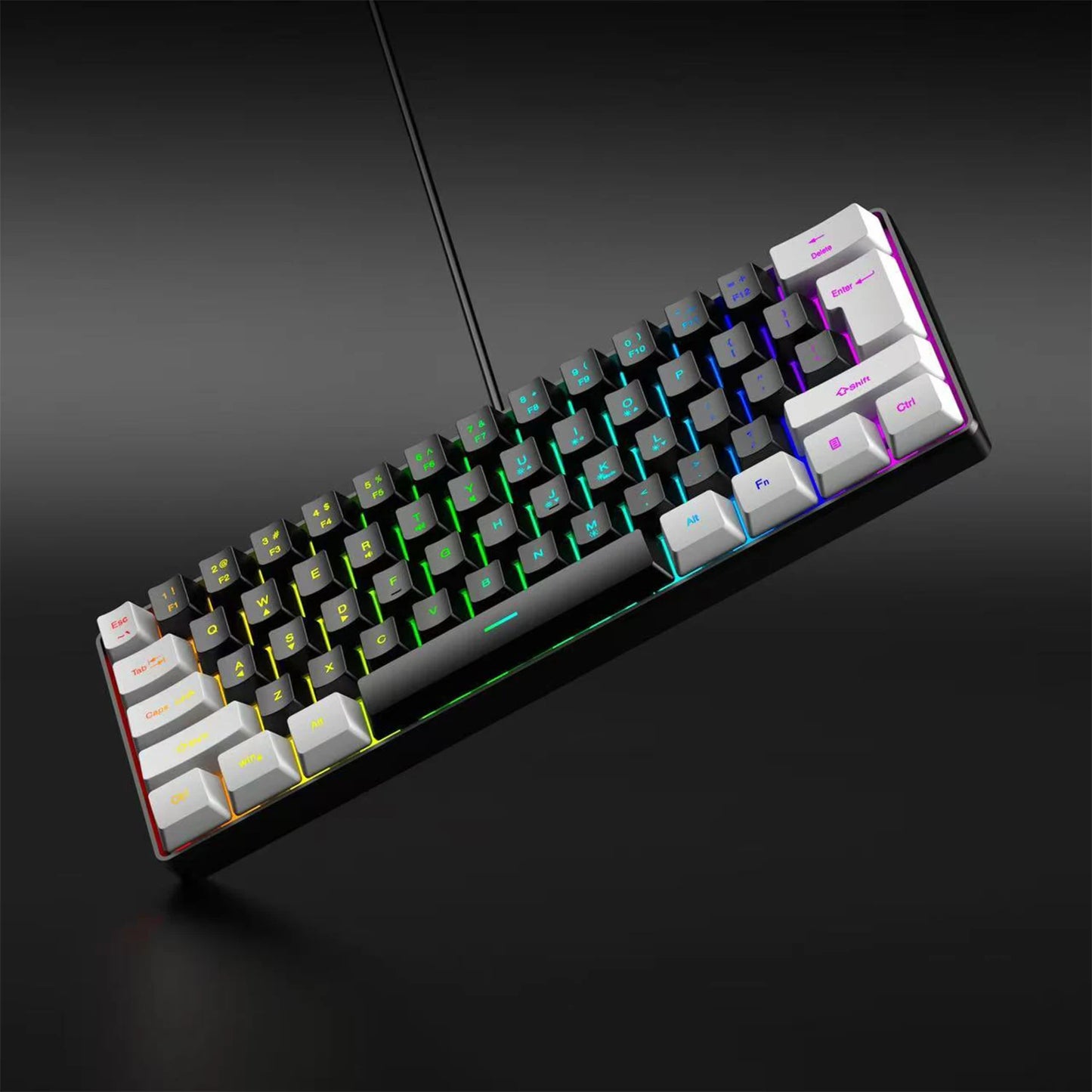 Clavier Gaming Compact 61 Touches RGB – OBAME