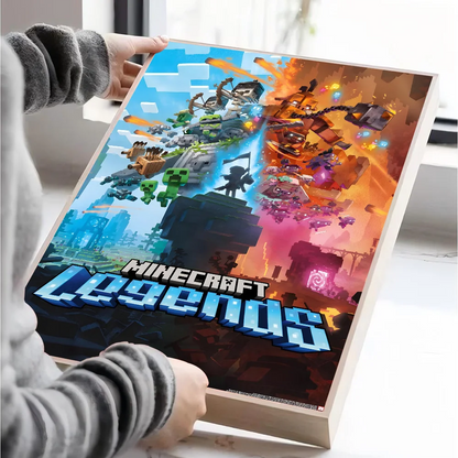 Poster Minecraft - Affiche Décorative Gaming pour Chambre et Salon