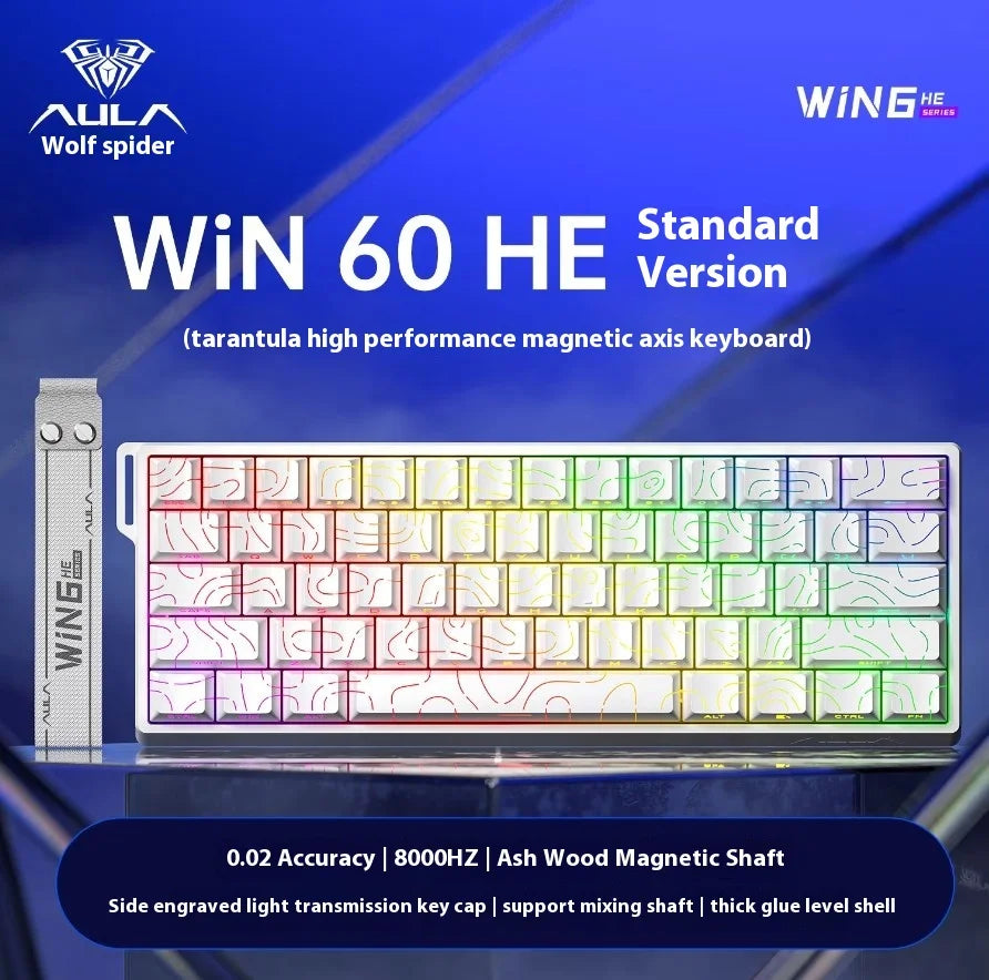 Clavier Mécanique Gaming AULA Win60/68 HE – Switchs Magnétiques, RGB & Performance E-Sport
