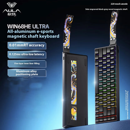 Clavier Mécanique Gaming AULA Win60/68 HE – Switchs Magnétiques, RGB & Performance E-Sport