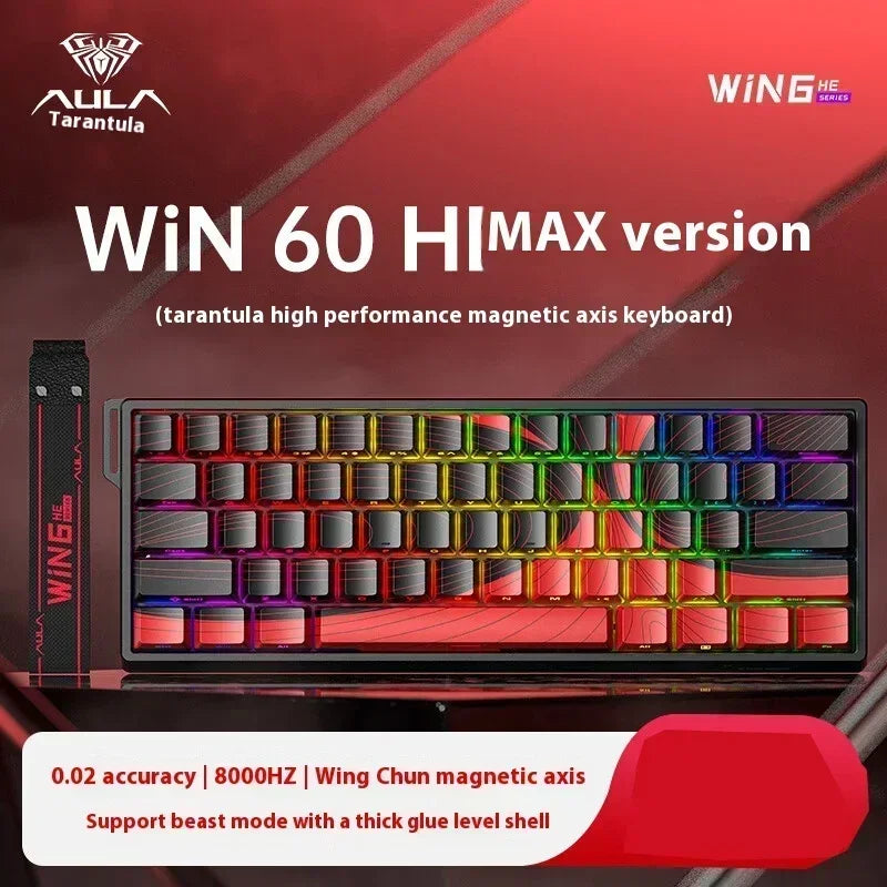 Clavier Mécanique Gaming AULA Win60/68 HE – Switchs Magnétiques, RGB & Performance E-Sport