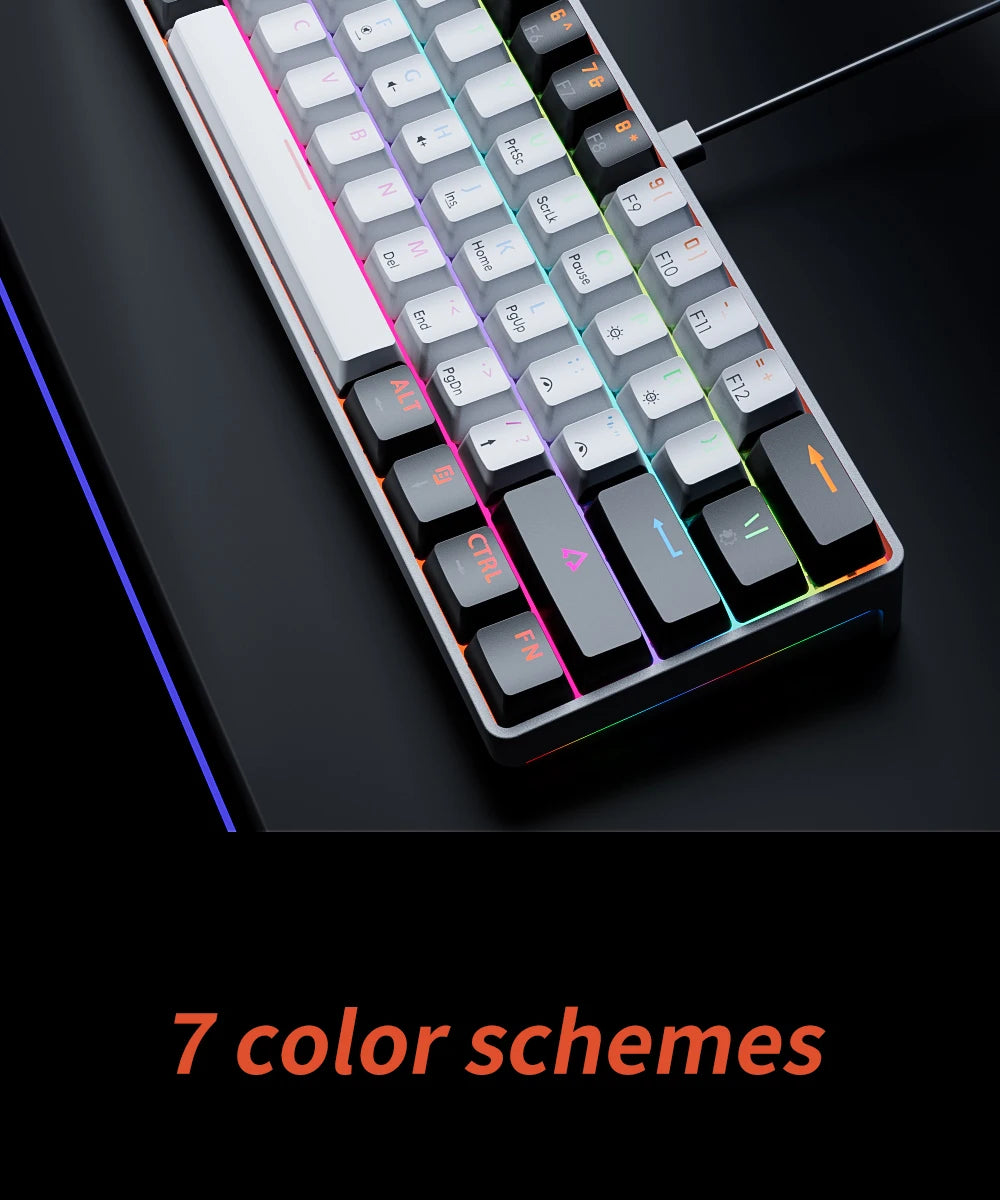 Clavier Mécanique RGB Compact 60 % – MUCAI
