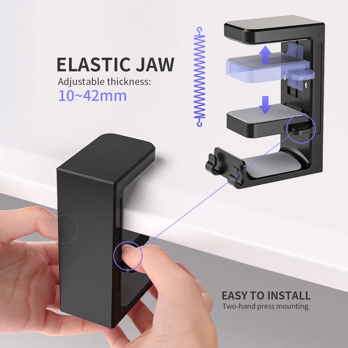 Support 2-en-1 pour Casque et Manette de Jeu – Fixation à Pince