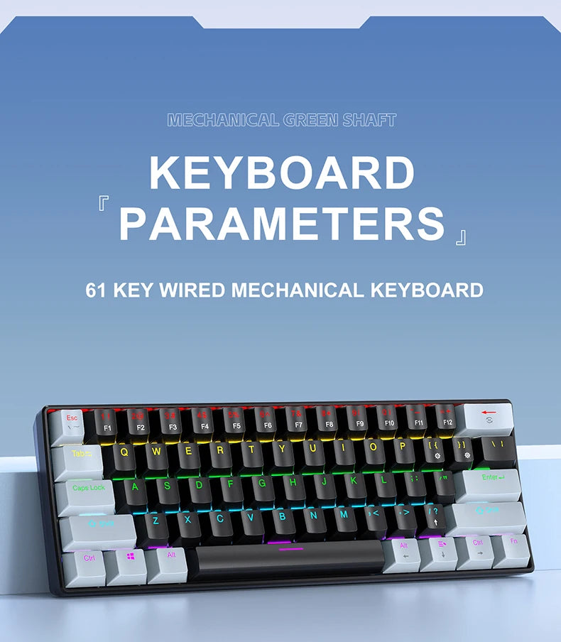 Clavier Mécanique RGB 61 Touches – APAYADO K61