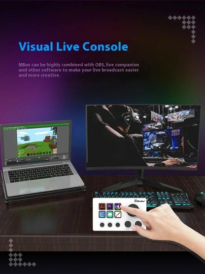 Mirabox N3 StreamDeck - Clavier Macro avec Écran LCD et Molette - Console de Contrôle pour Streaming et Gaming