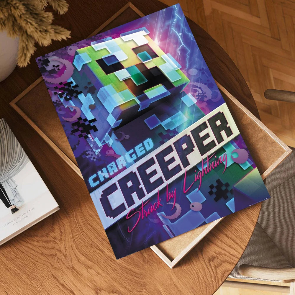 Poster Minecraft - Affiche Décorative Gaming pour Chambre et Salon