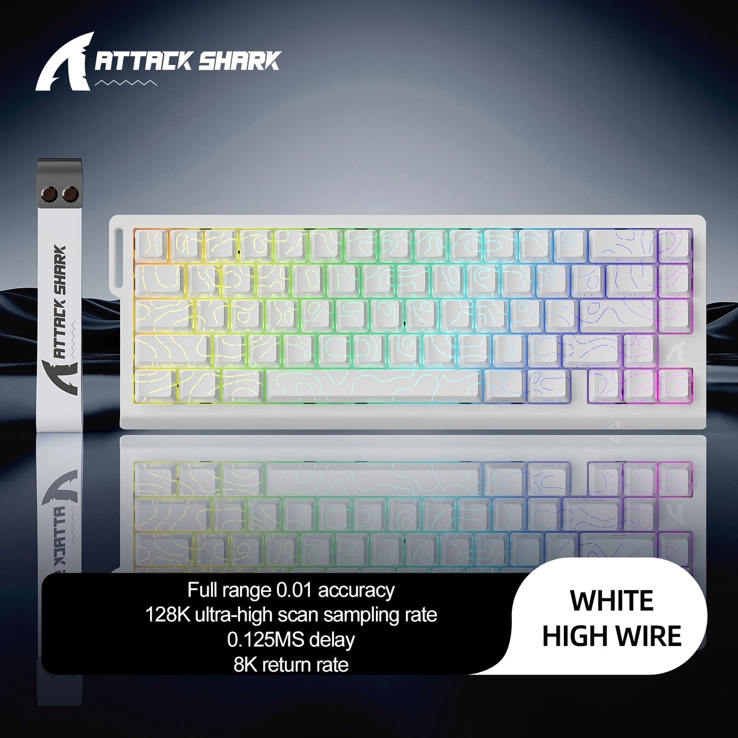 Attack Shark X68HE – Clavier Magnétique Gaming 8KHz Haute Performance