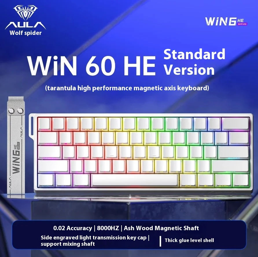 Clavier Mécanique Gaming AULA Win60/68 HE – Switchs Magnétiques, RGB & Performance E-Sport