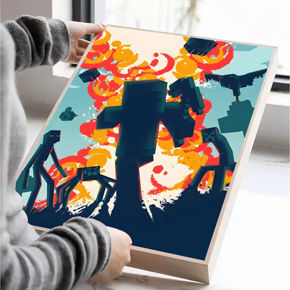 Poster Minecraft - Affiche Décorative Gaming pour Chambre et Salon