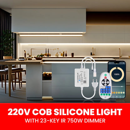 Bande LED COB 220V KISUFU – Éclairage Intelligent, Design et Haute Performance