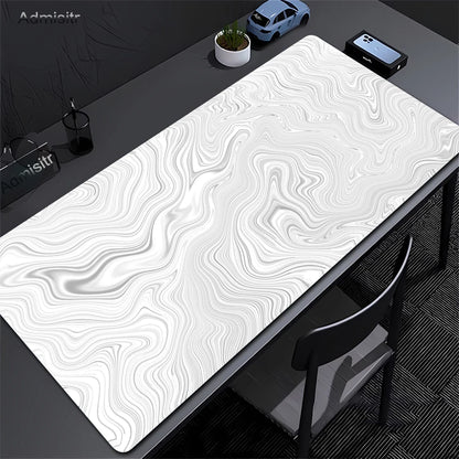 Tapis de Souris Gaming XXL Topographique – Antidérapant, Imperméable et Haute Précision