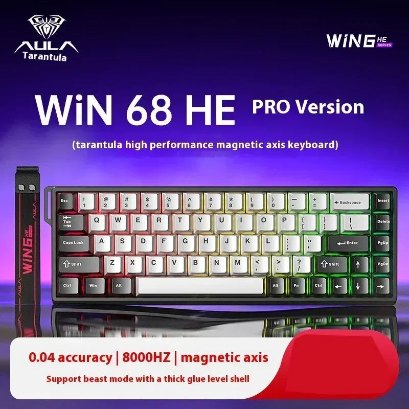 Clavier Mécanique Gaming AULA Win60/68 HE – Switchs Magnétiques, RGB & Performance E-Sport