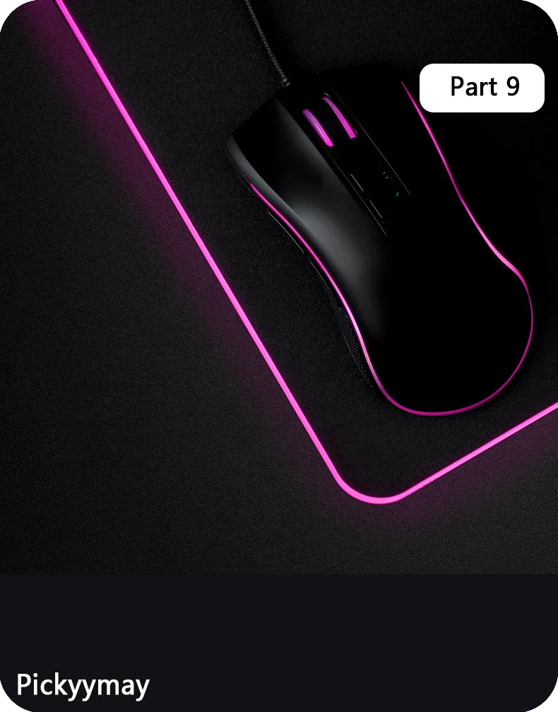 Tapis de Souris Gamer RGB XXL – Design Galaxie Spatiale Antidérapant