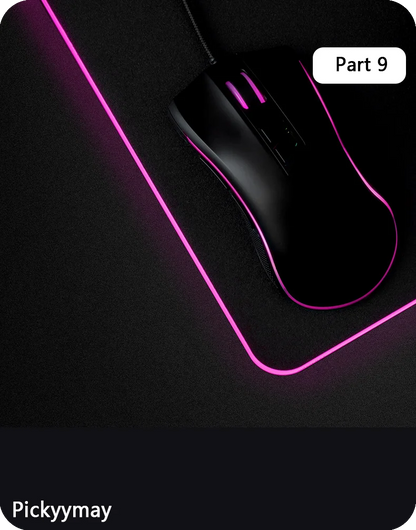 Tapis de Souris Gamer RGB XXL – Design Galaxie Spatiale Antidérapant