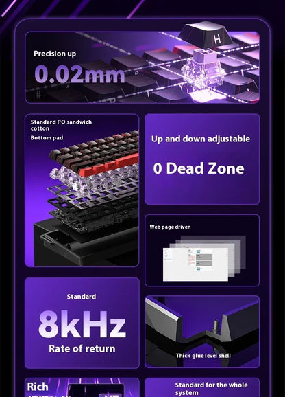 Clavier Mécanique Gaming AULA Win60/68 HE – Switchs Magnétiques, RGB & Performance E-Sport