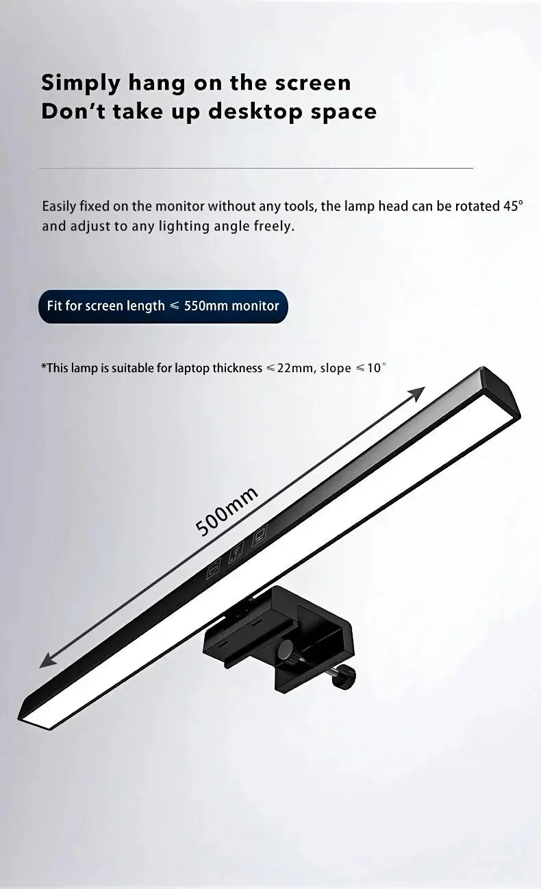 Lampe de Bureau LED AVACOM – Monitor Light Bar USB