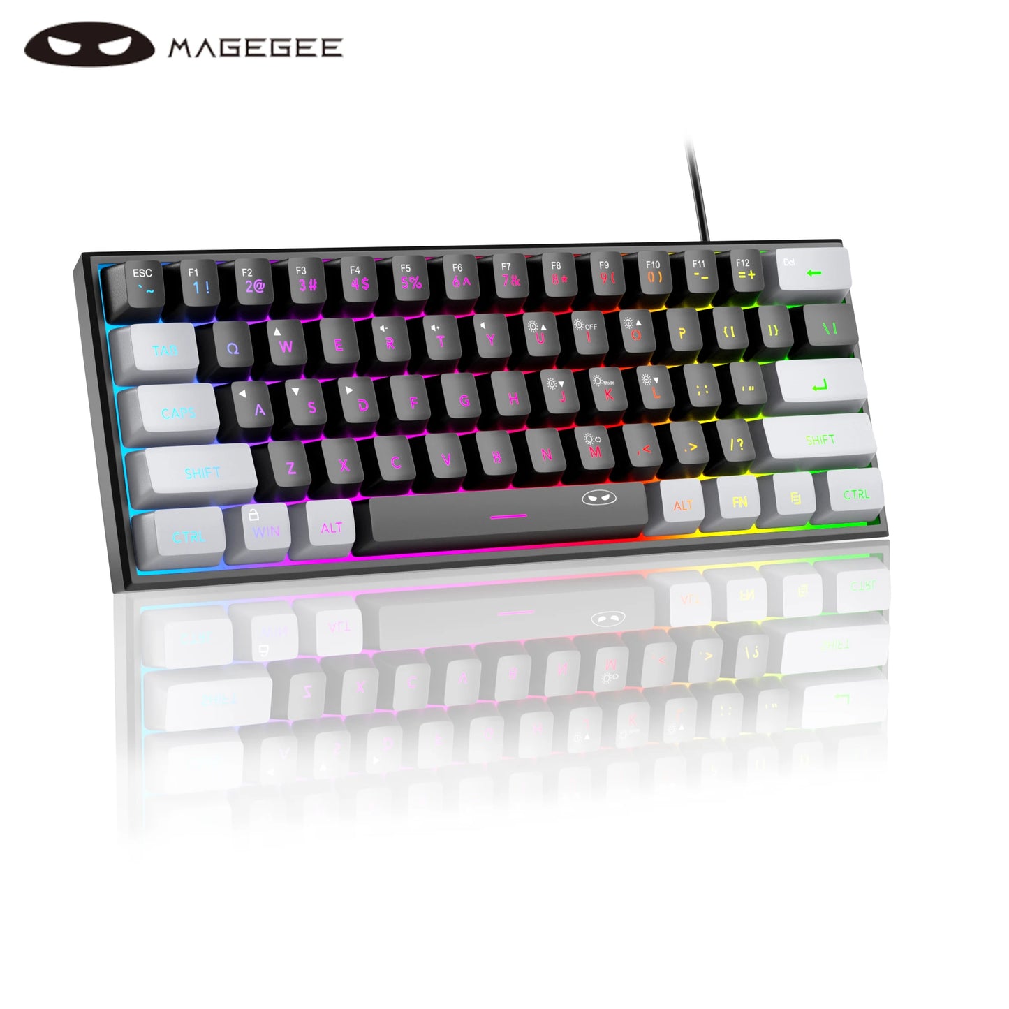 Clavier Gaming Compact 61 Touches RGB – MageGee