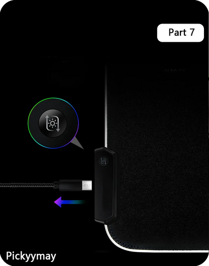 Tapis de Souris Gamer RGB XXL – Design Galaxie Spatiale Antidérapant