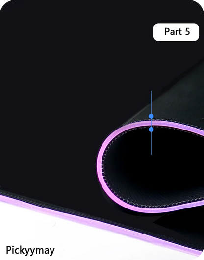 Tapis de Souris Gamer RGB XXL – Design Galaxie Spatiale Antidérapant