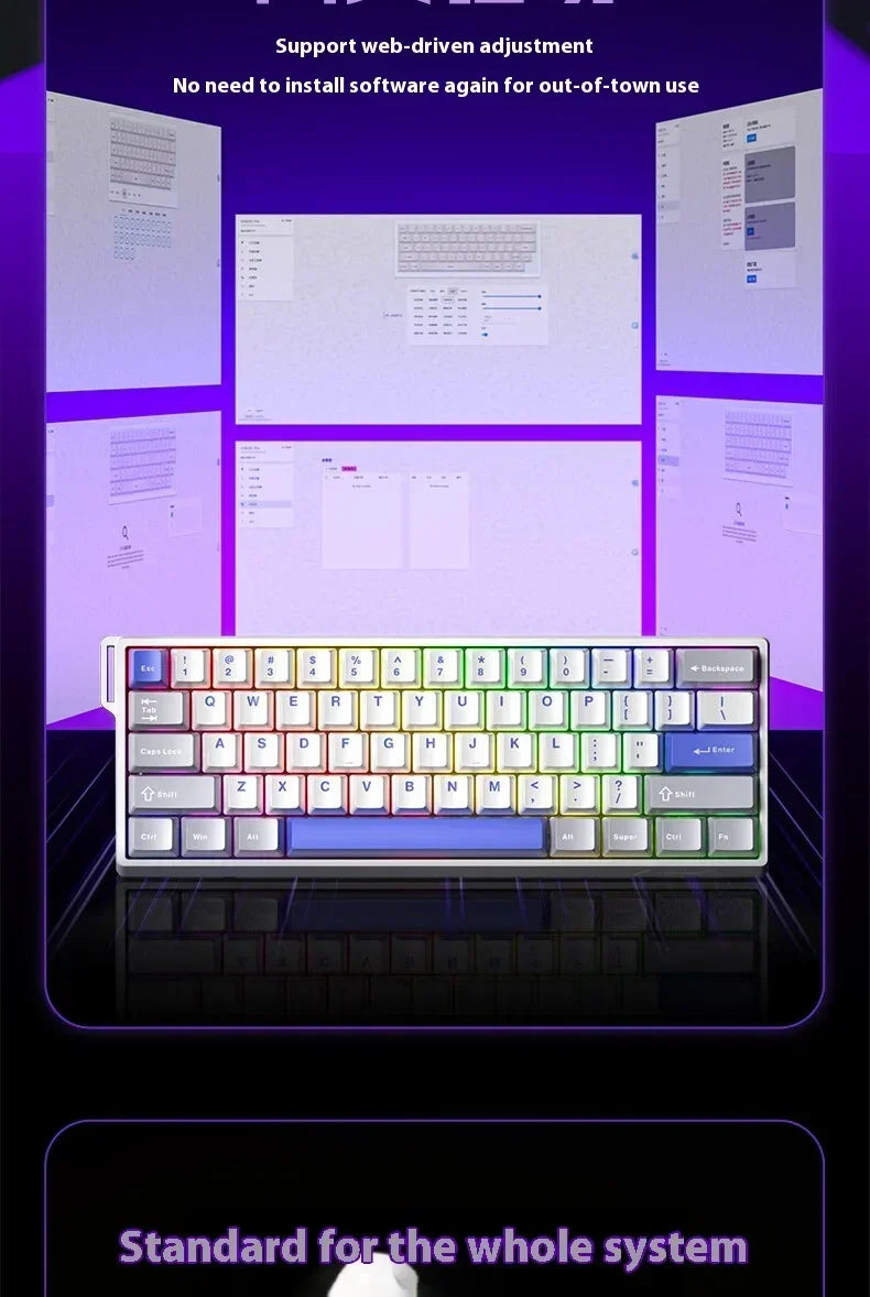 Clavier Mécanique Gaming AULA Win60/68 HE – Switchs Magnétiques, RGB & Performance E-Sport