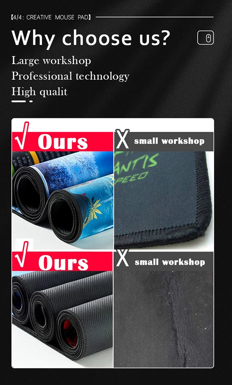 Tapis de Souris XXL Gamer – Design Japonais Lune & Temple | Antidérapant, Imperméable